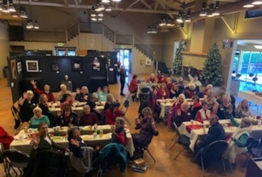 Holiday spirits filled the Community Center.